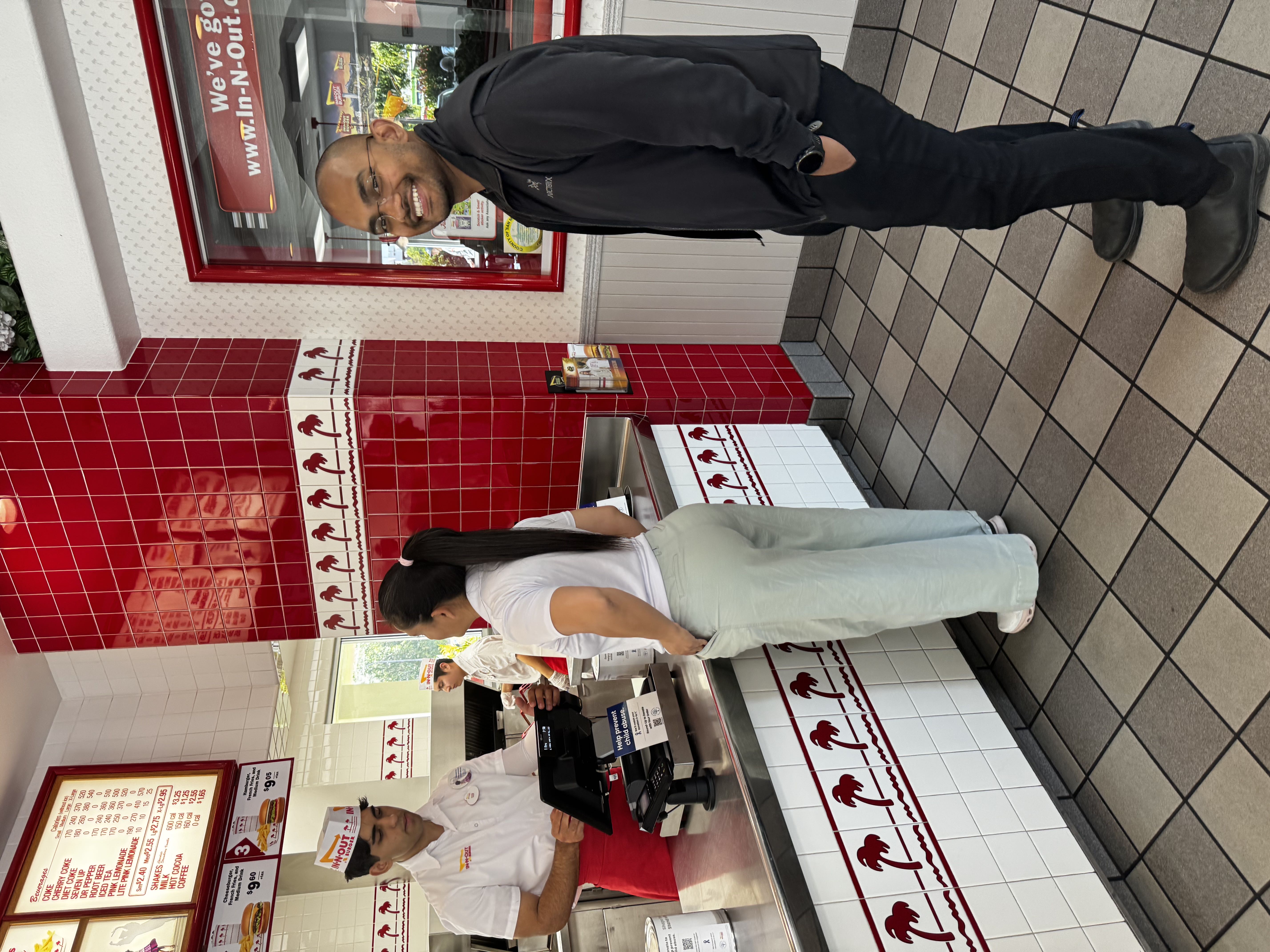 The Material team grabbing In-N-Out during the SF trip